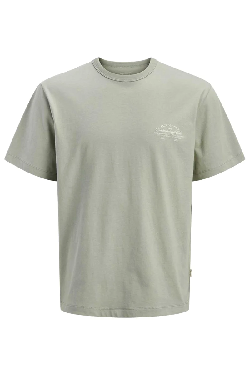 T-Shirt Jornantucket Script Chest 12290859 16-6008 TCX seagrass