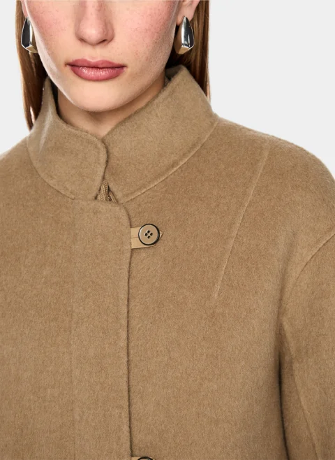 Палто от вълна и коприна с връзки Marc Cain Collections — снимка 5