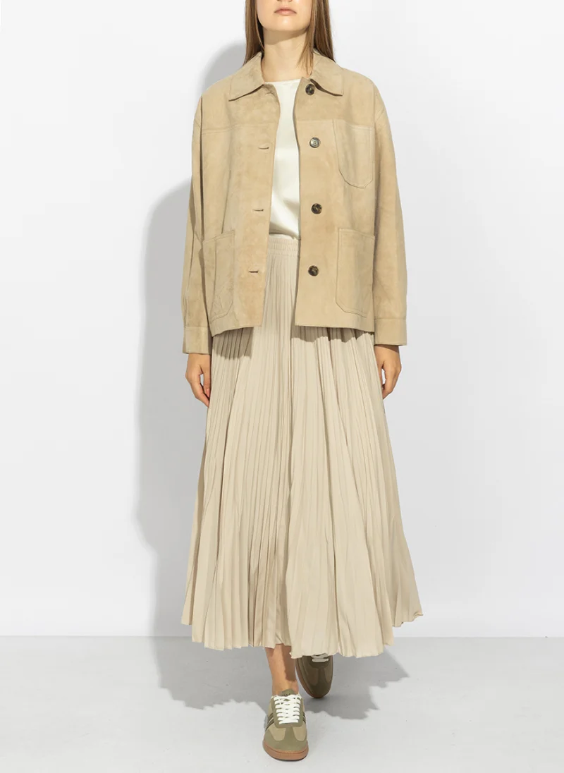Яке от естетсвен велур Weekend Max Mara Wkdghiera