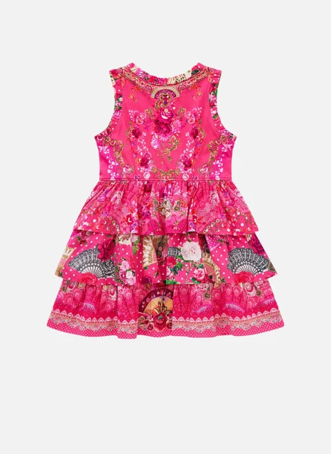 Рокля с волани 'Flamenco rose' Camilla Kids — снимка 2