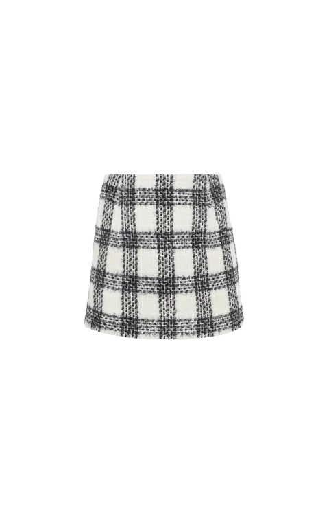 Checked Miniskirt