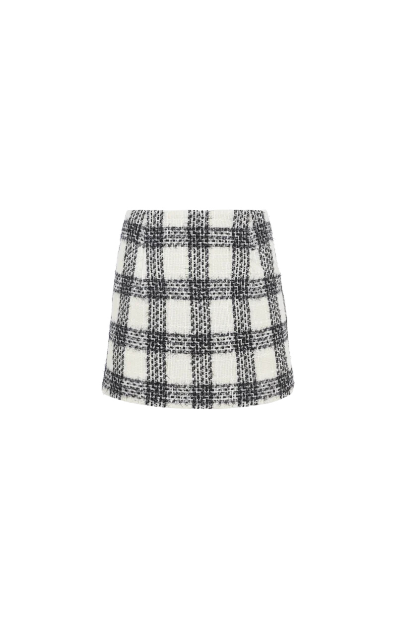 Checked Miniskirt