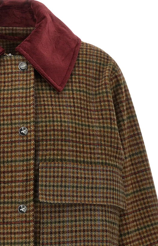 Jacket in Multicolor Check Twill — снимка 3