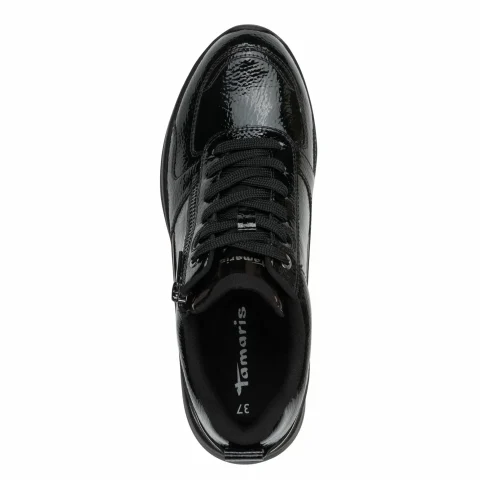Дамски Сникърс TAMARIS – 1-23754-45-018 BLACK PATENT — снимка 5