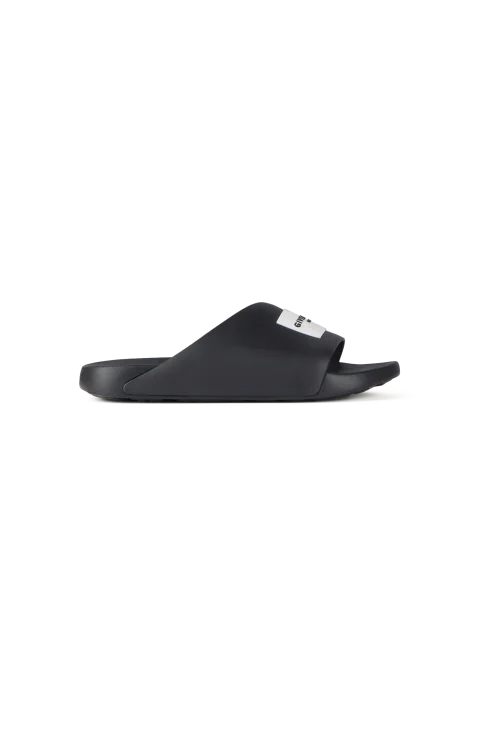 Rubber Slide with Logo in Black