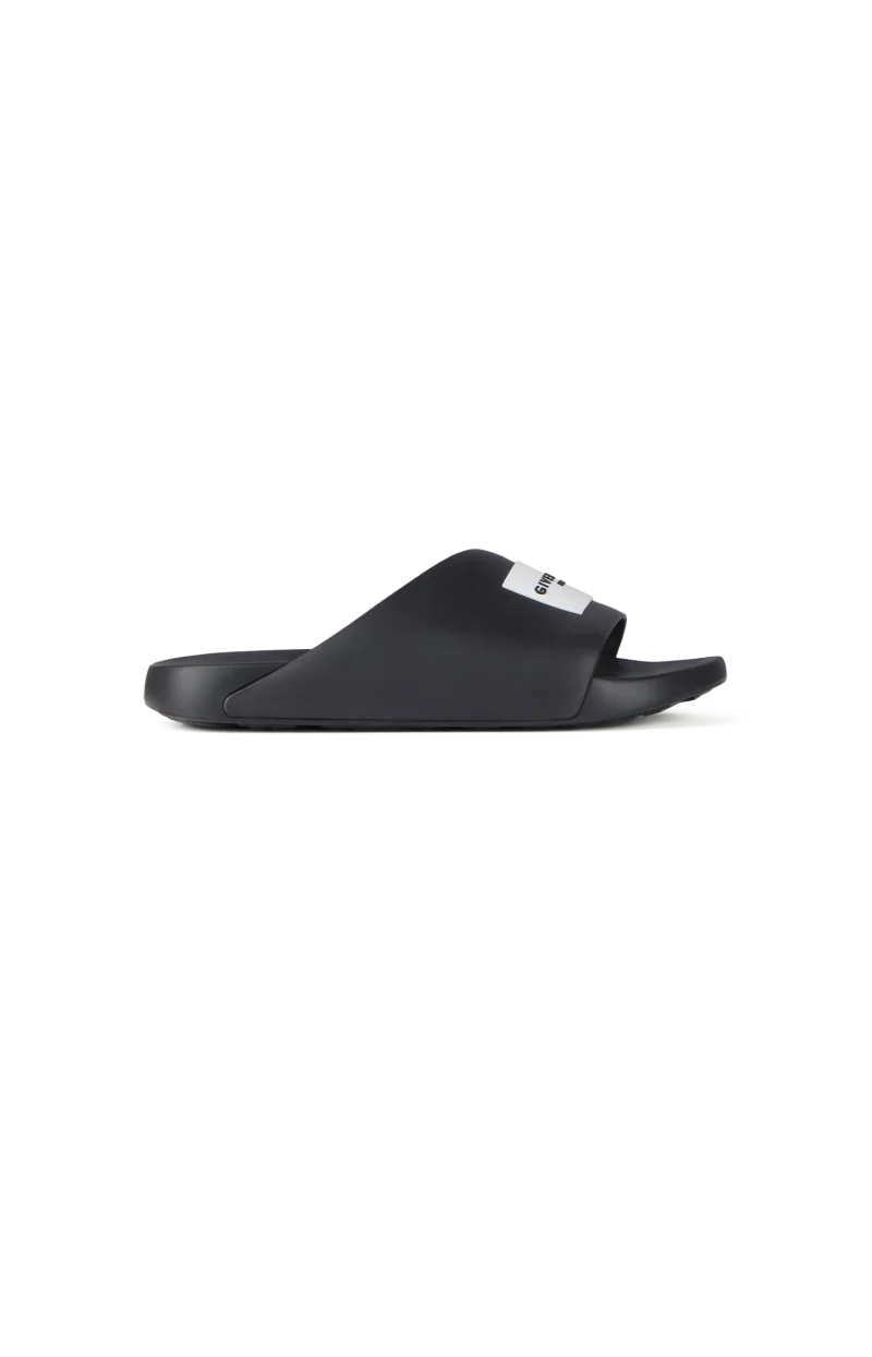 Rubber Slide with Logo in Black