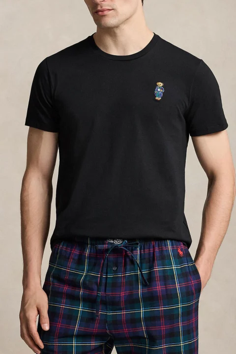 T-Shirt S/S Crew-Sleep-Top 714P18502001 black — снимка 2