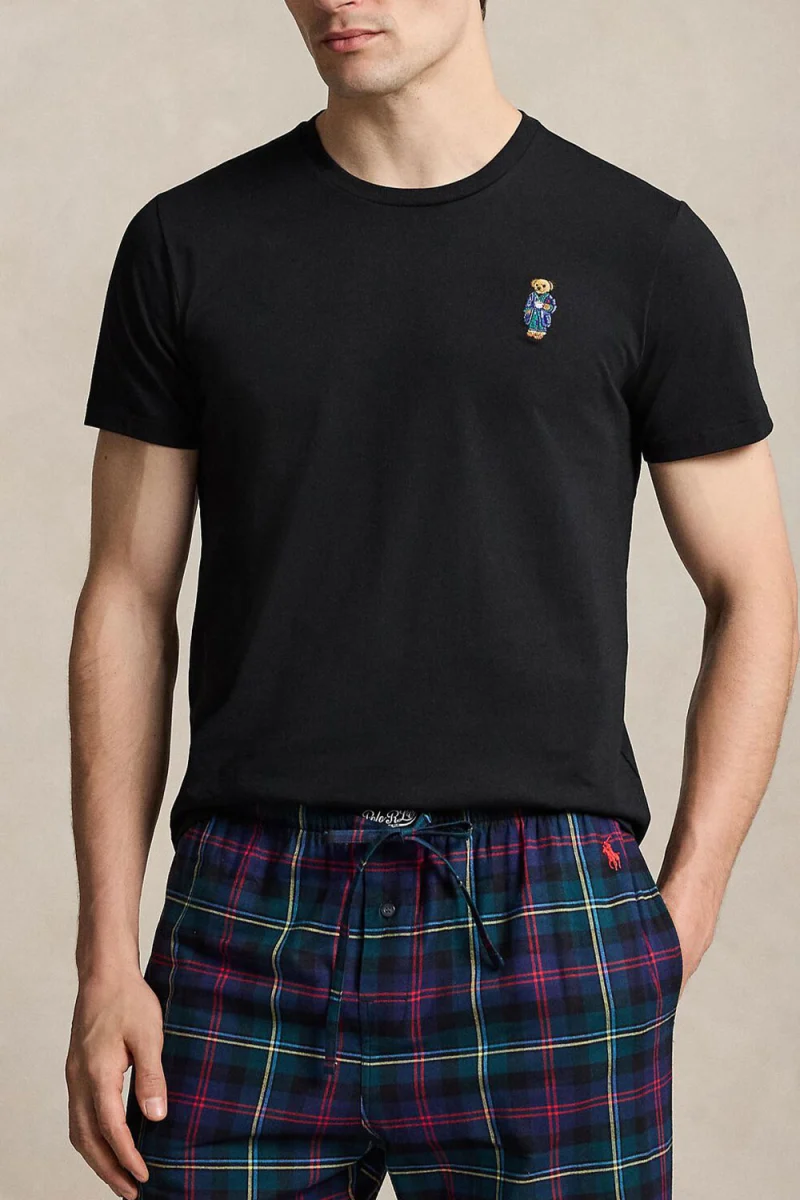 T-Shirt S/S Crew-Sleep-Top 714P18502001 black — снимка 2