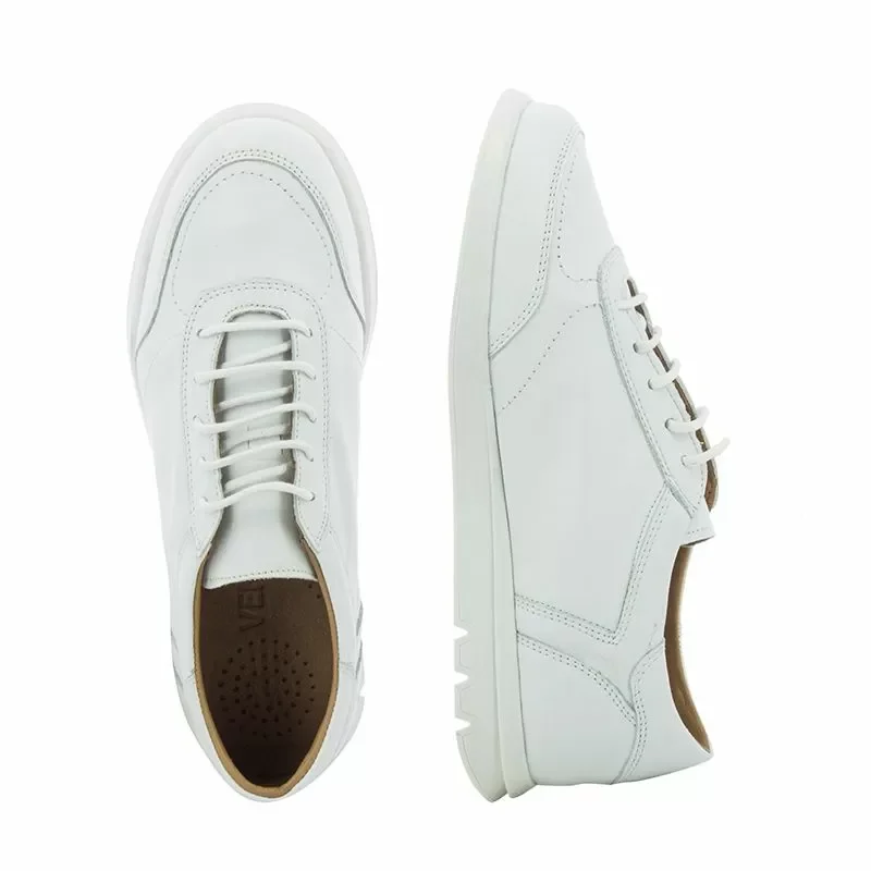 Дамски Ежедневни VENEZIA – 446-45632 LEATHER WHITE — снимка 5