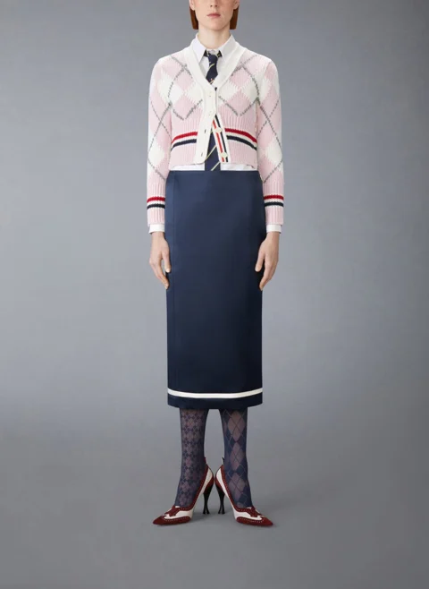 Жилетка от вълна със скъсена дължина Thom Browne — снимка 5