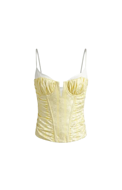 Corset Top in Yellow
