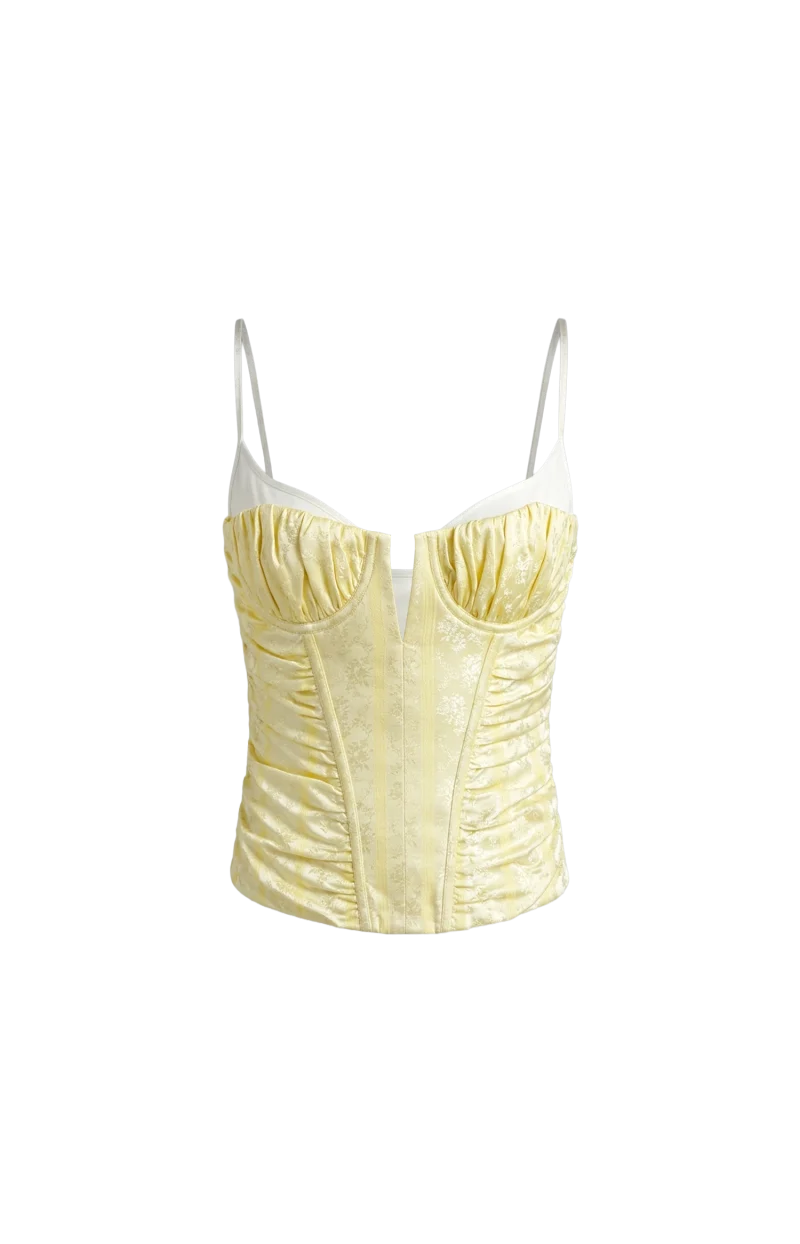 Corset Top in Yellow
