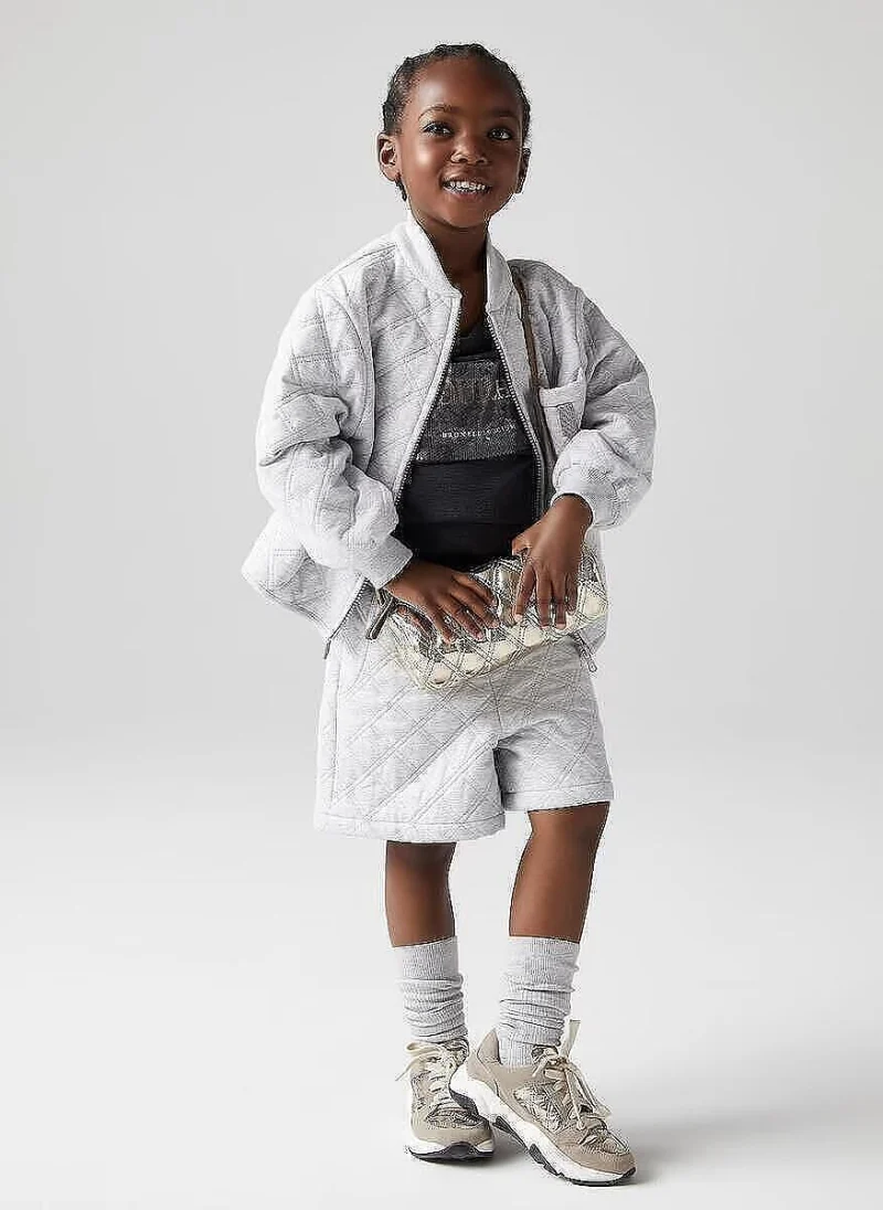 Къс панталон с монили Brunello Cucinelli Kids — снимка 3