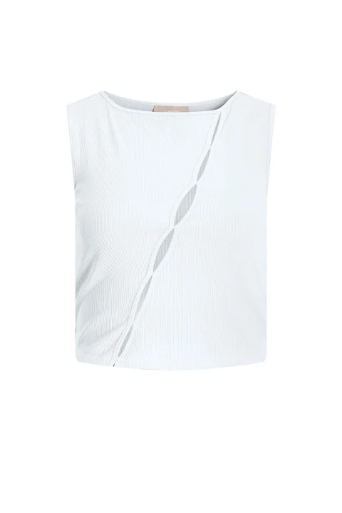Top Jxhannah Stretch Sl Top Jrs 12233816 11-0601 TCX bright white