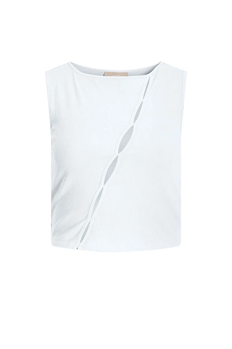Top Jxhannah Stretch Sl Top Jrs 12233816 11-0601 TCX bright white