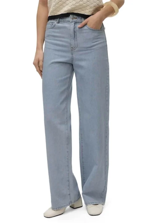 Jeans Vmkathy Shr Wide Wavy Seam Dnm J Yo36 10323235 BS000053 light blue denim