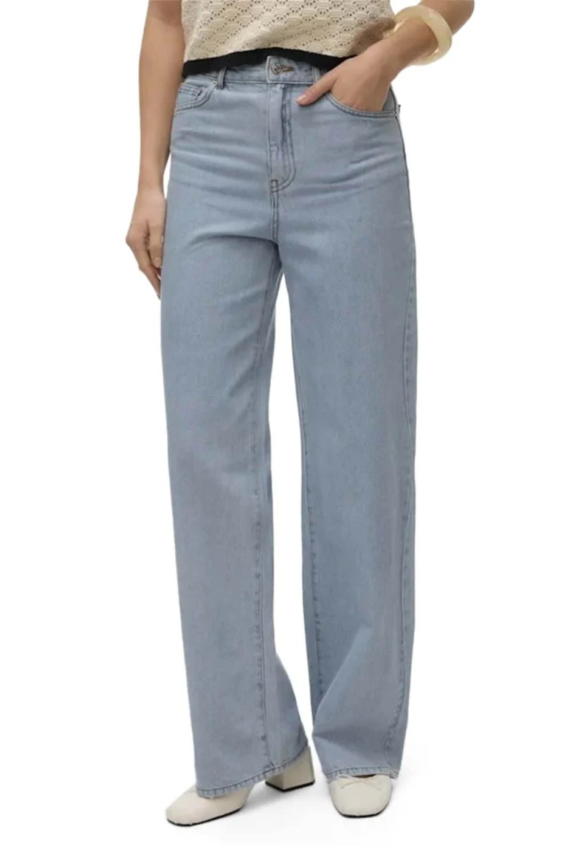 Jeans Vmkathy Shr Wide Wavy Seam Dnm J Yo36 10323235 BS000053 light blue denim