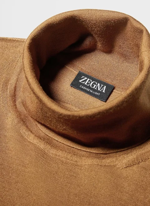 Поло пуловер от коприна и кашмир Zegna — снимка 4