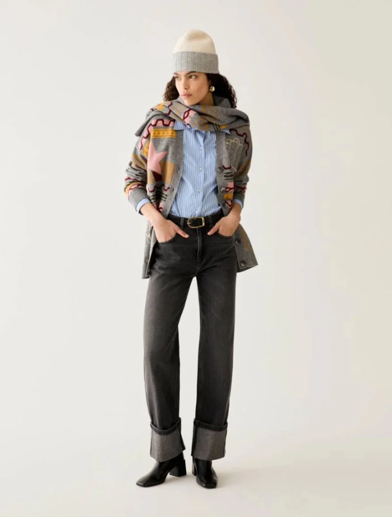 Деним с контрастен детайл 'Straight fit' Pennyblack Pbbstraight