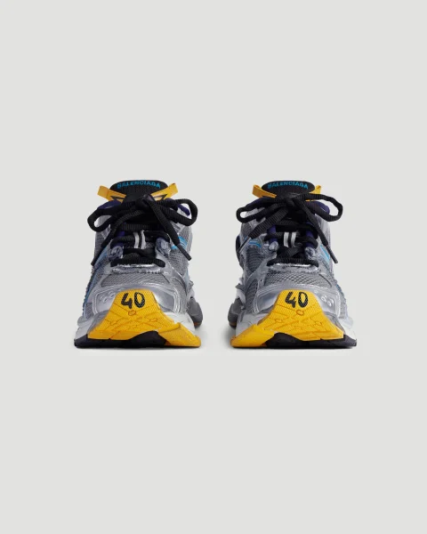 Runner Sneaker in Grey, Blue and Orange — снимка 3