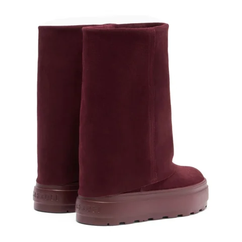Дамски боти бордо Double Face Casadei — снимка 7