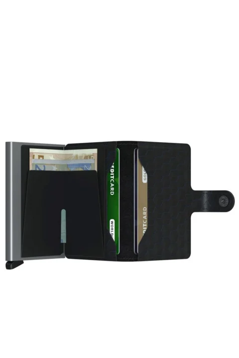Wallet Secrid Miniwallet Optical Black-Titanium — снимка 2