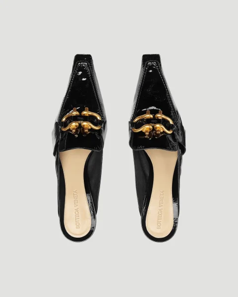 Madame Mule in Black Patent Leather — снимка 2