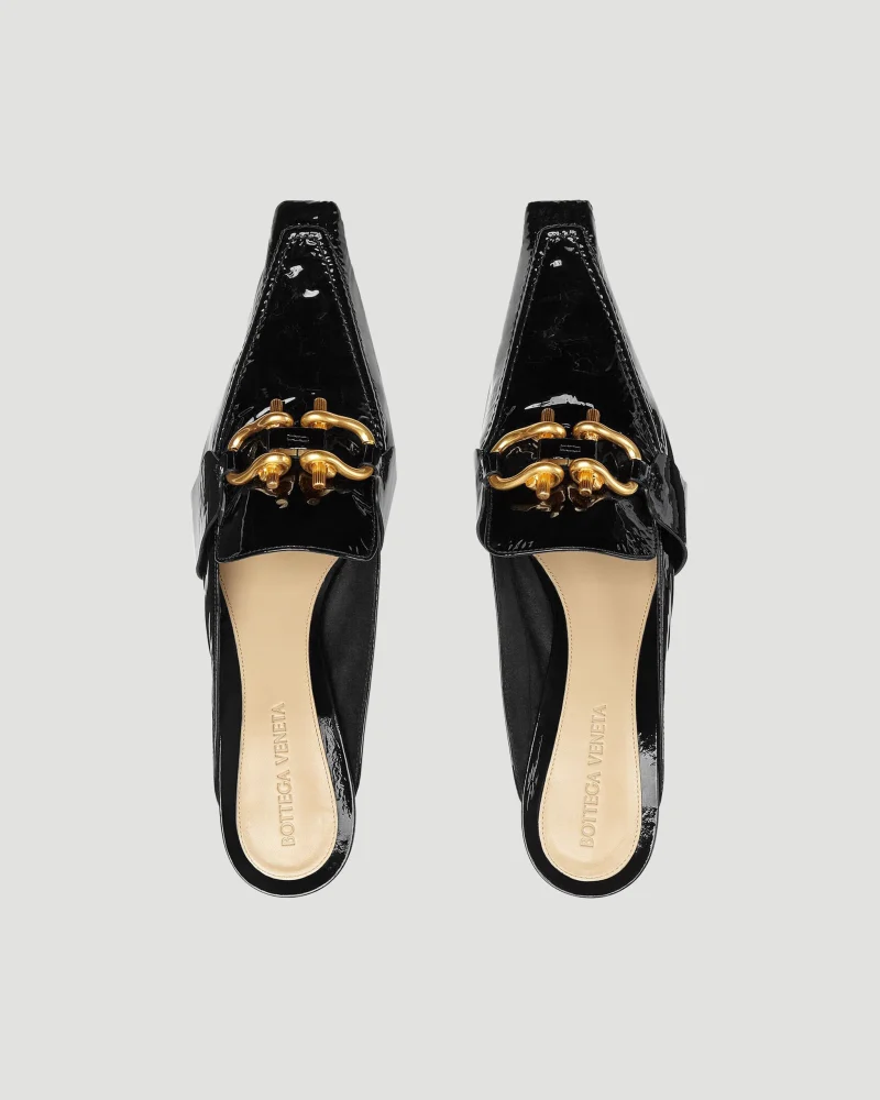 Madame Mule in Black Patent Leather — снимка 2