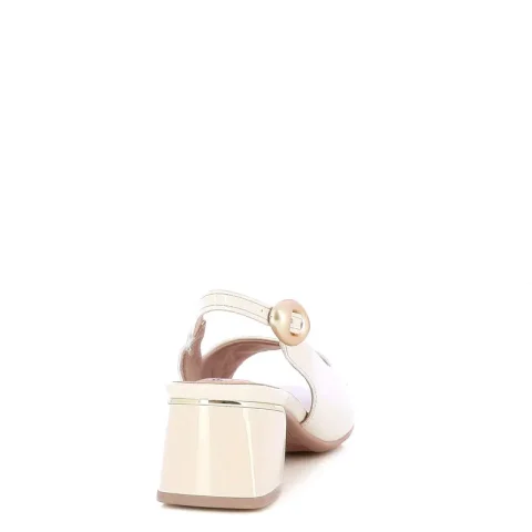 Дамски Сандали На Ток PICCADILLY – 543099 RENEE OFF WHITE — снимка 2