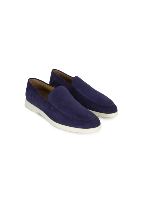 Navy Loafers in Suede — снимка 2
