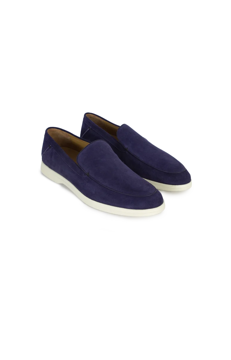 Navy Loafers in Suede — снимка 2
