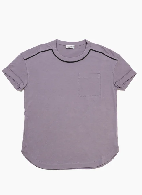 Тишърт с монили Brunello Cucinelli Kids 6