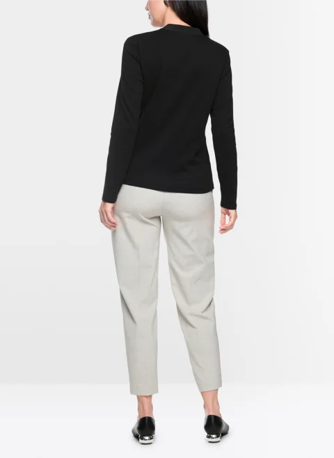 Блуза с детайли от коприна Marc Cain Collections — снимка 3