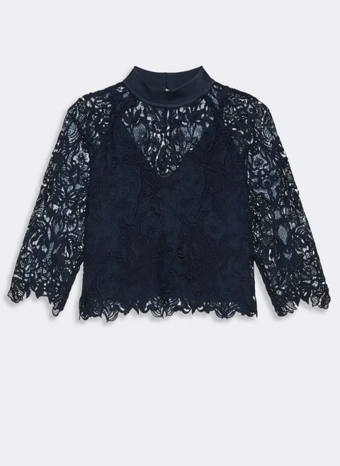 Топ с дантела Max Mara Studio Msepiovra