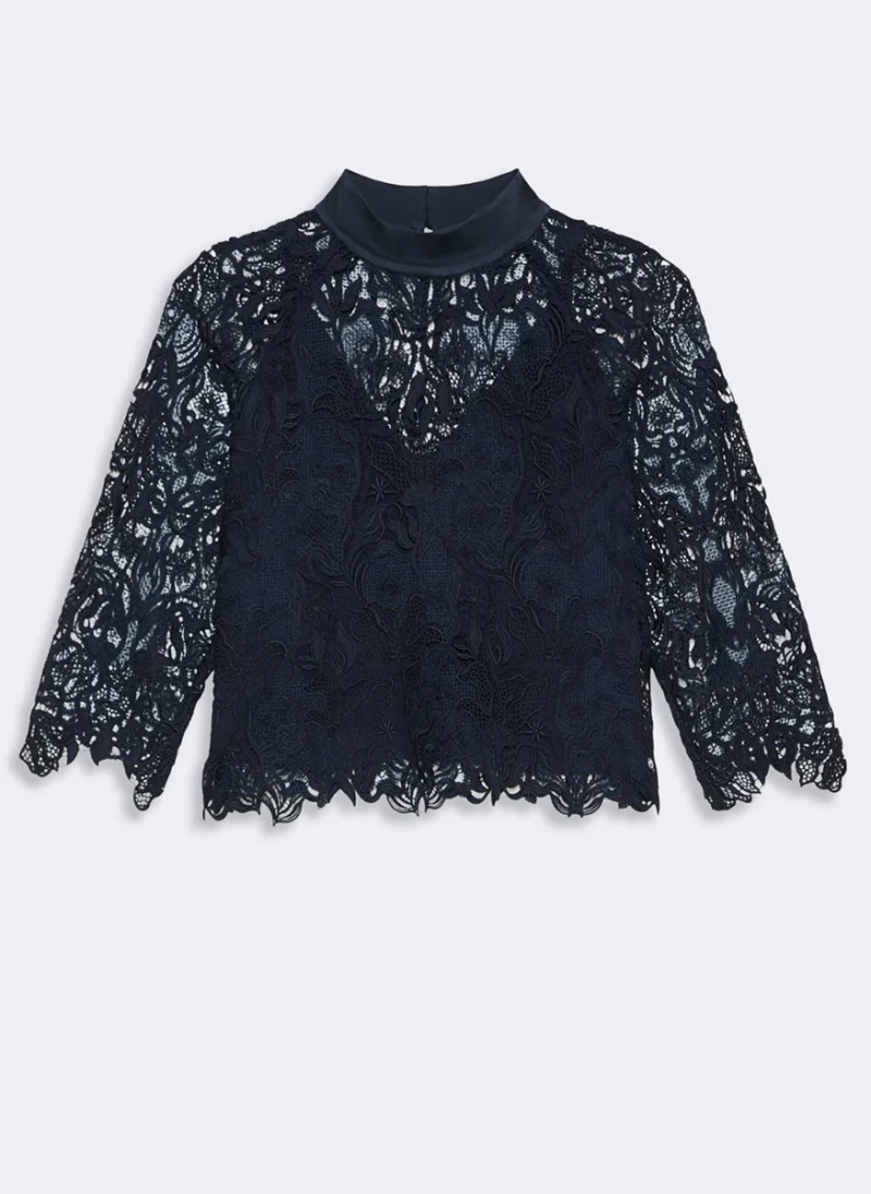 Топ с дантела Max Mara Studio Msepiovra