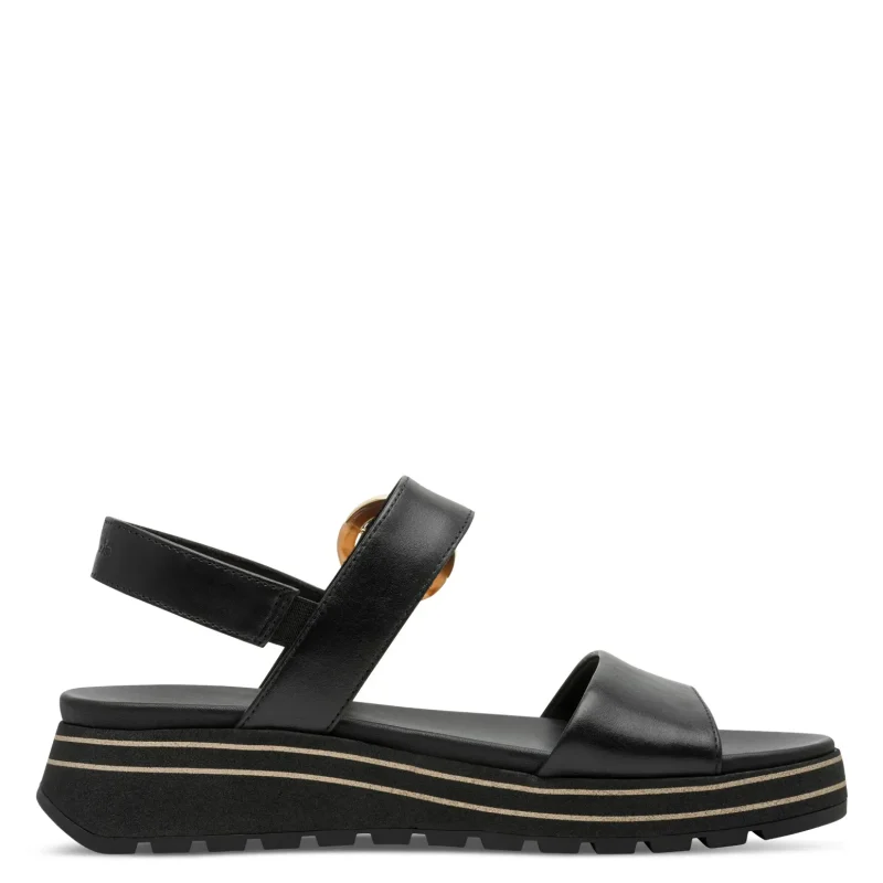 Дамски Сандали На Платформа TAMARIS – 1-28254-46-001 BLACK — снимка 2