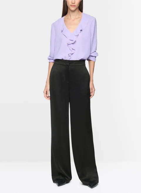 Панталон 'Crinkled effect' Marc Cain Collections — снимка 2