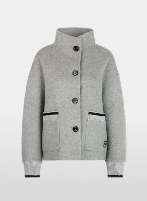 Яке от вълна с контрастни детайли Marc Cain Sports — снимка 6