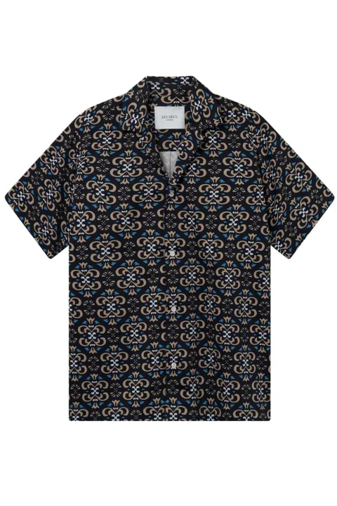 Риза Hendrix Aop Ss Shirt LDM401080 460810-dark navy/dark sand