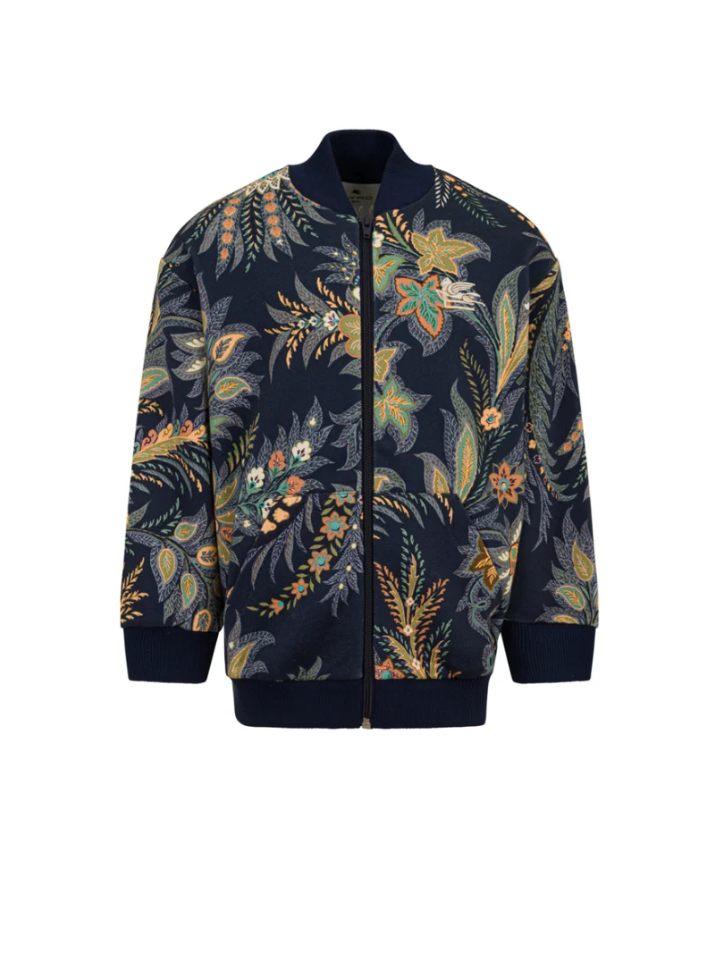 Бомбър яке с принт 'Paisley' Etro Kids