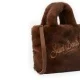Дамска кафява чанта Mini Vanity SAINT BARTH — снимка 3