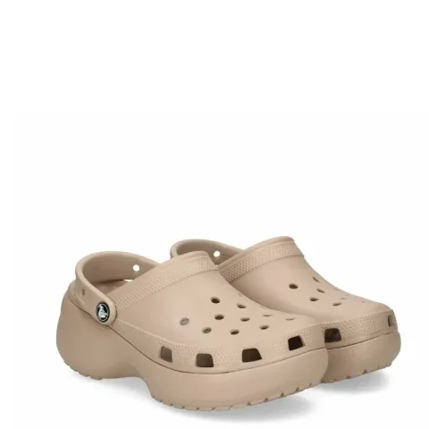 Сабо CROCS – 206750-214 CLASSIC PLATFORM CLOG TAUPE — снимка 3