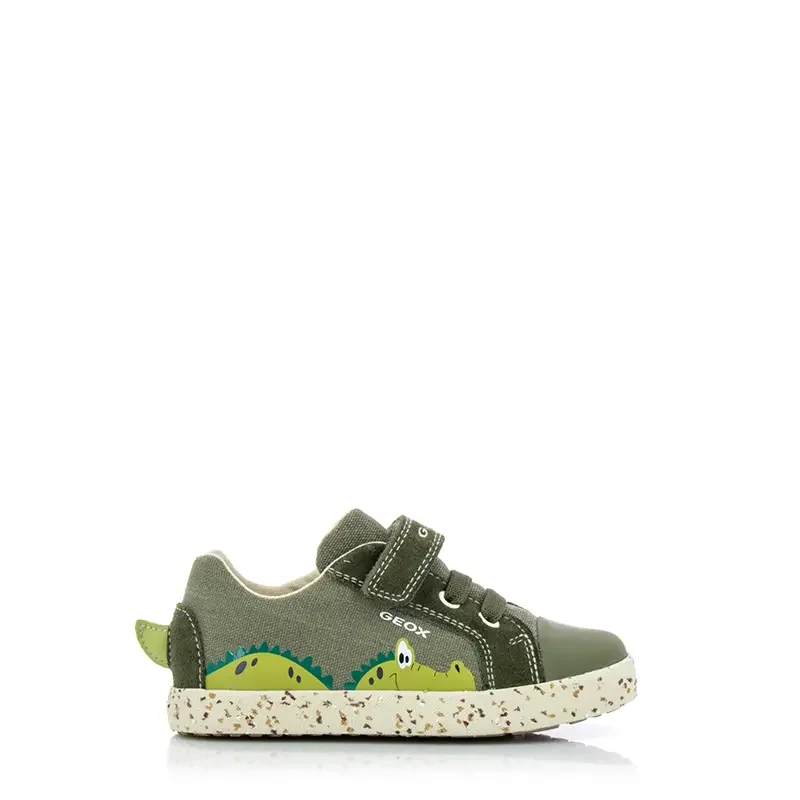 Сникърс Момчета GEOX – B25A7C 01022 B KILWI BOY DK GREEN