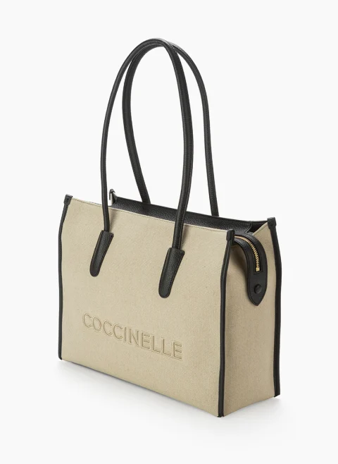 Чанта Coccinelle Myrtha26 Natural Noir — снимка 2