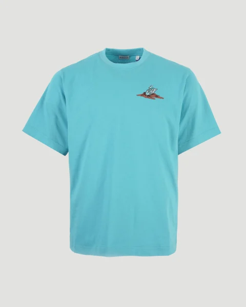 Sleeping Knight Cotton T-Shirt in Blue