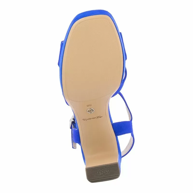 Дамски Сандали На Ток TAMARIS – 1-28309-42-187 ROYAL BLUE — снимка 4