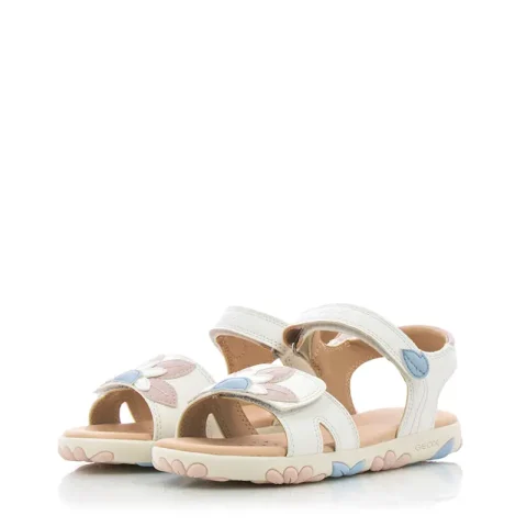 Сандали Момичета GEOX – J358ZA C1Z8W J SANDAL HAITI GIRL WHITE/ROSE — снимка 3
