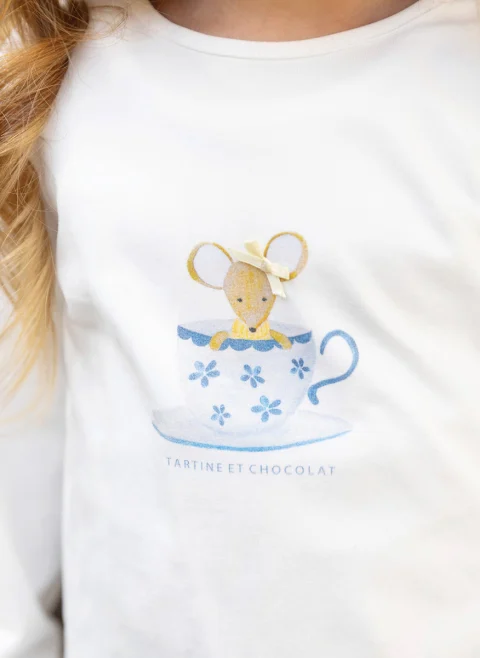 Блузa с 'Print mouse' Tartine et Chocolat — снимка 3
