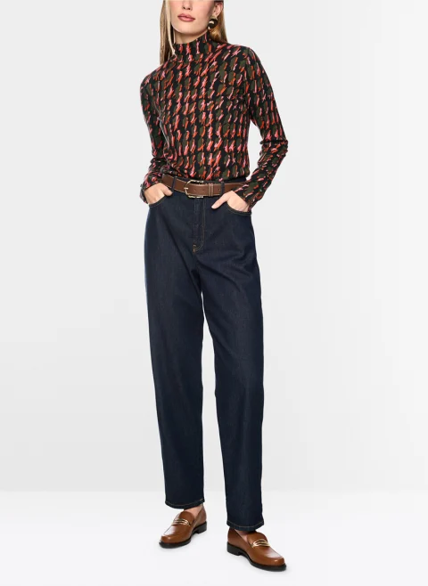 Блуза с принт 'Houndstooth' Marc Cain Collections — снимка 4