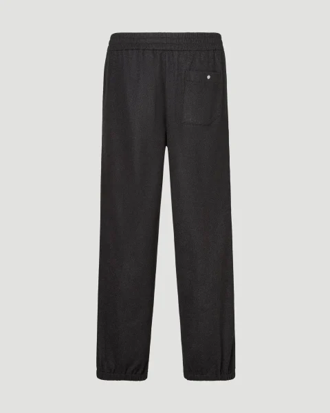 Cashmere Trousers in Dark Grey — снимка 2